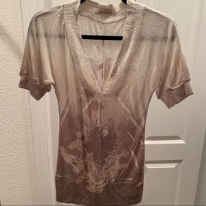 Forever 21 Two Tone V Neck Sweater